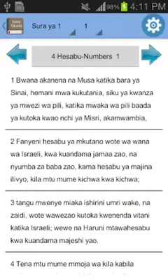 Swahili Bible Offline android App screenshot 5